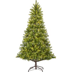 Black Box Trees Nagoya Kunstkerstboom met Warm Witte LED Verlichting - H180 x Ø108 cm - Groen