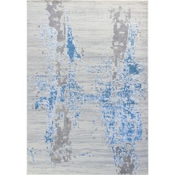 Modern Abstract Tapijt EYRA - Blauw/Grijs - 160x220 cm