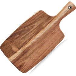 Zeller Acacia houten snijplank met handvat - 42 x 19 cm - Keuken - Snijplanken/serveerplank - Snijplanken