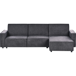 Beliani ROMEDAL II - Hoekbank-Grijs-Polyester