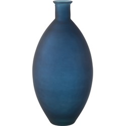 Vaas | Glas | Blauw | 28x28x (h)60 Cm