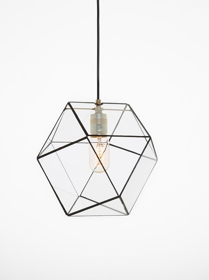 Geometrische lamp Yaz van Hart & Ruyt - 25cm - Zwart - 4,5 meter snoer - 