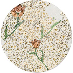 William Morris - Garden Tulip - Walljar - Wanddecoratie - Behang / 40 x 40 cm