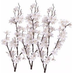 Witte appelbloesem - 3x - kunstbloem/tak - 57 bloemetjes - 84 cm - Kunstbloemen