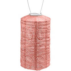Cylinder dia. 18 cm Paisley roze lampion - Lumiz