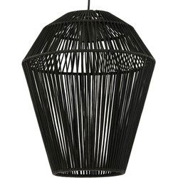 Light & Living - hanglamp - Deya - zwart - katoen - Ø 38cm - E27 - 2970612