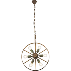 Moderne hanglamp Tonu - L:50cm - E27 - Metaal - Groen