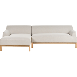 Beliani SOSJO - Hoekbank-Beige-Polyester