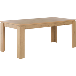 Beliani VITON - Eettafel-Lichte houtkleur-MDF