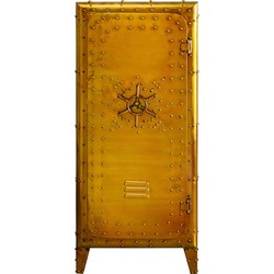 Kabinetkast Locker Gold 66x152cm