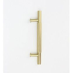 Deurgreep Savi - messing - 96 mm - Modern - Handgreep - Kastgreep - Ladegreep
