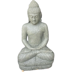 Benoa Buddha Beeld Meditation Green Stone 120cm 120cm