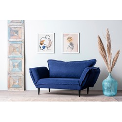 2-zits Slaapbank Vino Daybed Navy Blauw