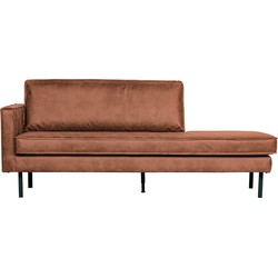 BePureHome Rodeo Daybed Links - Eco-leder - Cognac - 85x203x86