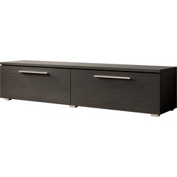 Meubella TV-Meubel Alvarado - Zwart eiken - 160 cm