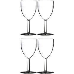 Rosti Mepal Wijnglazen - 4x - kunststof - 300 ml - 8 x 16 cm - Wijnglazen
