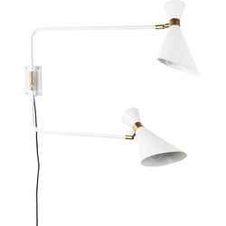 Zuiver Shady Dubbele Wandlamp Wit