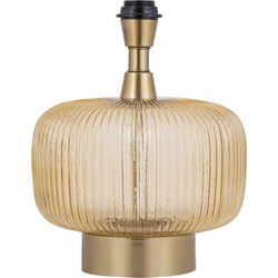 PTMD Juliet Amber Glass Lampbase Wide