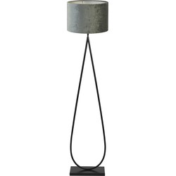 Vloerlamp Tamsu/Gemstone - Zwart/Antraciet - Ø40x167cm