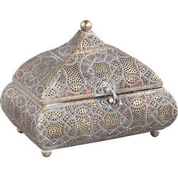 PTMD Indio Decoratief Object - 23 x 16 x 18 cm - Ijzer - Goud