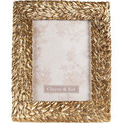 Clayre & Eef Fotolijst Goudkleurig Polyresin