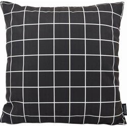 Vierkantjes Zwart/Wit | 45 x 45 cm | Kussenhoes | Katoen/Polyester