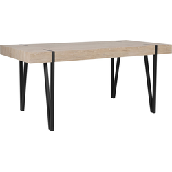 Beliani ADENA - Eettafel-Lichte houtkleur-MDF