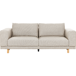 NIVALA - Driezitsbank - Lichtbeige - Polyester