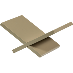 WOOOD Jet Boekenstandaard - Grenen - Mud - 19x40x26
