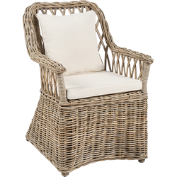 Beliani MAROS II - Fauteuil-Beige-Rotan