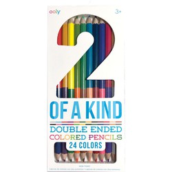 Ooly Ooly - 2 Of A Kind Double-Ended Colored Pencils (Set of 12 / 24 Colors) REVAMP