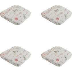 Madison -  Zitkussen Wicker Donna natural canvas eco+ - Ca. 48x48 cm - Set van 4