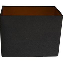 Mexlite - kap - Shade - zwart - linnen - E27 - K1472SS
