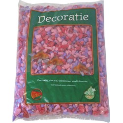 Zak a 1 kg glitter gravel mix roze