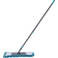 Lifetime Clean vloerwisser/mop microvezel uitschuifbare steel 80 tot 130 cm - Vloerwissers