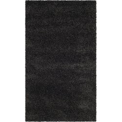 Safavieh Shaggy Indoor Woven Area Rug, Milan Shag Collection, SG180, in Dark Grey, 122 X 183 cm