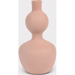 Decorative vase Soft Curve, cameo brown