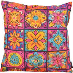 Sierkussen Kaya Mandala #3 - Outdoor | 45 x 45 cm | Katoen/Polyester