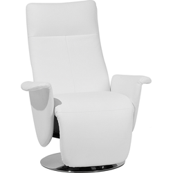 Beliani PRIME - TV-fauteuil-Wit-Kunstleer