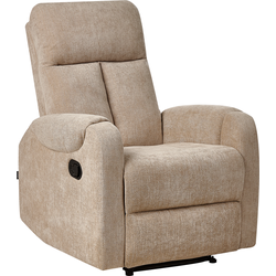 Beliani SOMERO - TV-fauteuil-Beige-Polyester