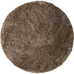 PTMD Jups Brown fabric handwoven carpet round S