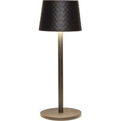 Portable lamp 22,5x8,5 cm mat zwart