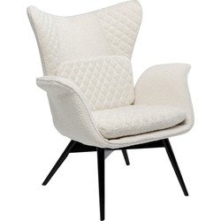 Kare Fauteuil Tudor Bouclé Cream