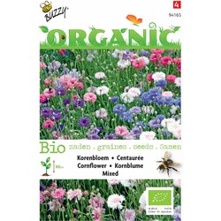 5 stuks - Organic Centaurea cyanus dubb.bl. mix (Skal 14275)