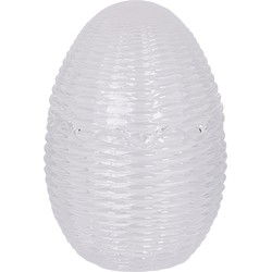 Clayre & Eef Glazen potje Ei Ø 8x12 cm Transparant Glas