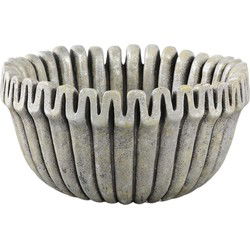PTMD Bloempot Raffay - 30x30x15 cm - Cement - Grijs