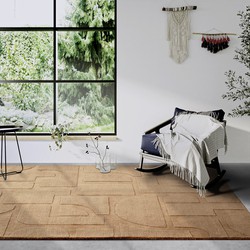 Villeroy & Boch - Laagpolig vloerkleed Wol - Alexis - Koper / Bruin - 160x230 cm