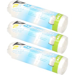 Afvalzakken/vuilniszakken - 45x st - 60 liter - transparant - Prullenbak zakken - Vuilniszakken