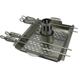 4cookz® 3-in-1 RVS BBQ groenterooster/Kiprooster - Chicken on Beercan