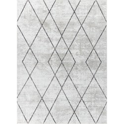 Modern Scandinavisch Tapijt GIANNA - Wit/Grijs - 200x275 cm